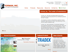 Tablet Screenshot of formaninc.com